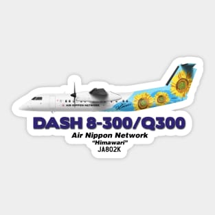 DeHavilland Canada Dash 8-300/Q300 - Air Nippon Network "Himawari" Sticker